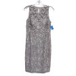 Dress Party Midi By Adrianna Papell In Grey, Size:M For Cheap