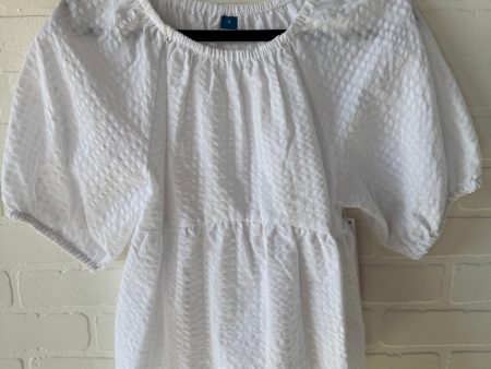 Top Short Sleeve By Old Navy In White, Size: S Supply