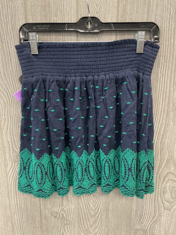 Skirt Mini & Short By J. Crew In Blue & Green, Size: 4 For Discount