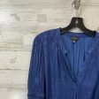 Blouse Long Sleeve By Current Air In Blue, Size: L Supply