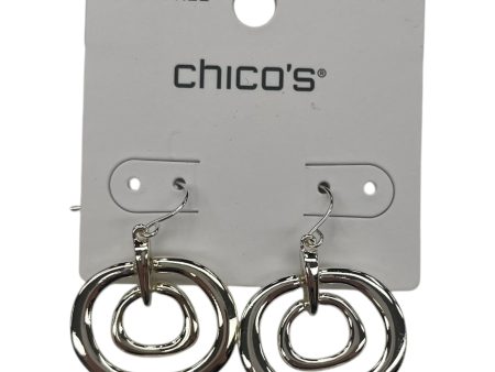 Earrings Dangle Drop By Chicos In Silver Hot on Sale