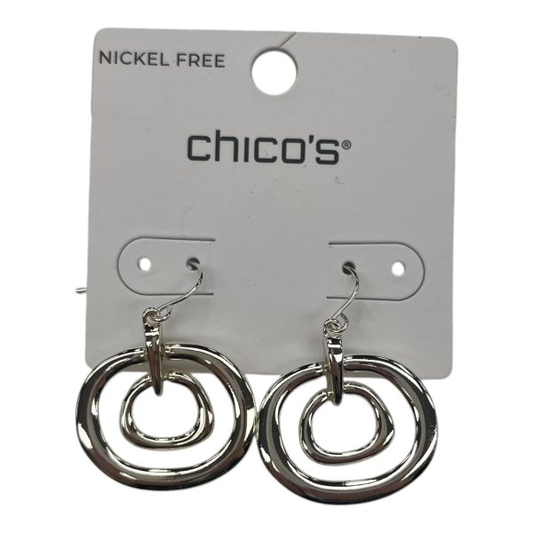 Earrings Dangle Drop By Chicos In Silver Hot on Sale