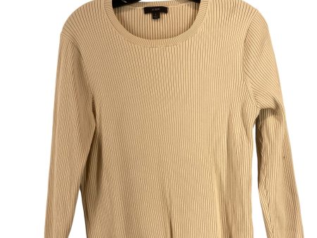 Top Long Sleeve By J. Crew In Cream, Size: L For Discount