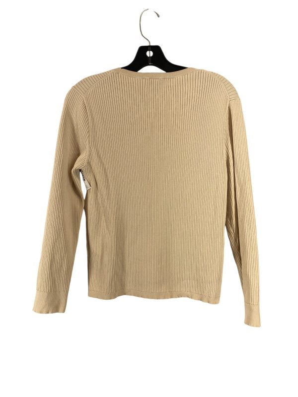 Top Long Sleeve By J. Crew In Cream, Size: L For Discount