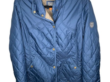 Jacket Puffer & Quilted By Eddie Bauer In Navy, Size: L Online now