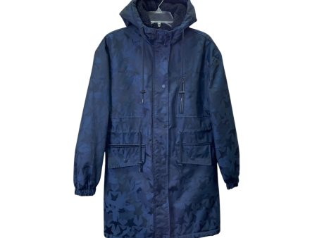 Coat Parka By Avec Les Filles In Black & Blue, Size:Xs Hot on Sale