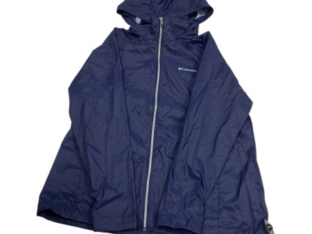 Jacket Windbreaker By Columbia In Navy, Size: 1x For Sale