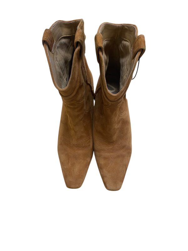 Boots Ankle Heels By Sam Edelman In Tan, Size: 7.5 Hot on Sale