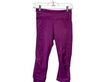 Athletic Leggings By Lululemon In Purple, Size:4 Sale