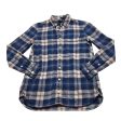 Top Long Sleeve By J. Crew In Plaid Pattern, Size: Xs For Cheap