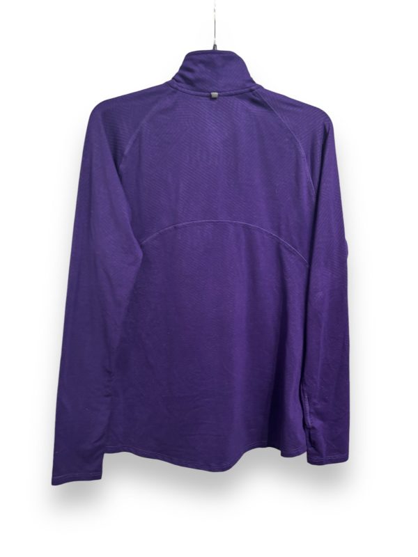 Athletic Top Long Sleeve Collar By Champion In Purple, Size: M Online