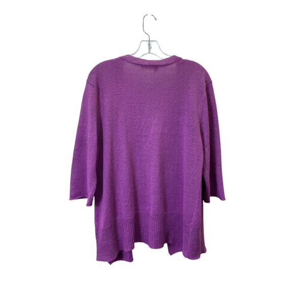 Cardigan By Eileen Fisher In Purple, Size:Xl Sale