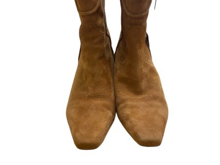 Boots Ankle Heels By Sam Edelman In Tan, Size: 7.5 Hot on Sale