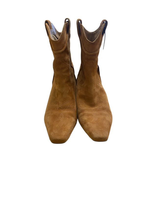 Boots Ankle Heels By Sam Edelman In Tan, Size: 7.5 Hot on Sale