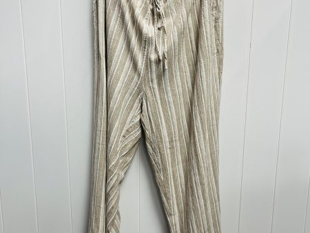 Pants Leggings By For Cynthia In Tan & White, Size: 3x For Discount