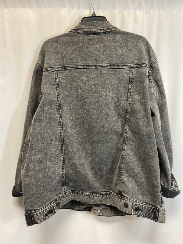 Jacket Denim By George In Black, Size: 2x For Cheap