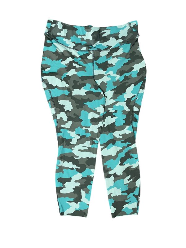 Athletic Leggings By Lululemon In Camouflage Print, Size: 18 For Cheap