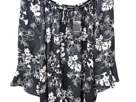 Blouse 3 4 Sleeve By Torrid In Floral Print, Size: 2 For Discount