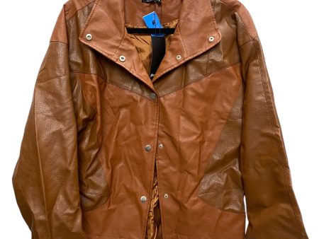 Jacket Moto By Nasty Gal In Brown, Size: 8 For Discount