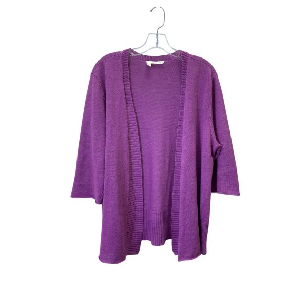 Cardigan By Eileen Fisher In Purple, Size:Xl Sale