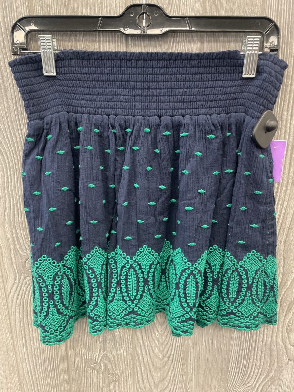 Skirt Mini & Short By J. Crew In Blue & Green, Size: 4 For Discount