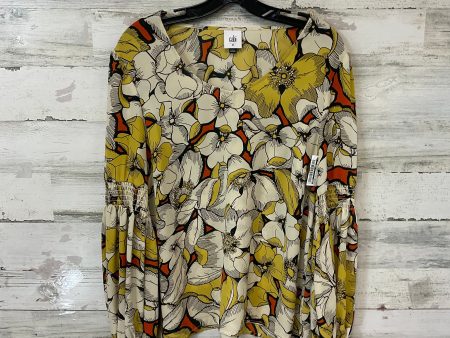 Blouse Long Sleeve By Cabi In Yellow, Size: M For Discount