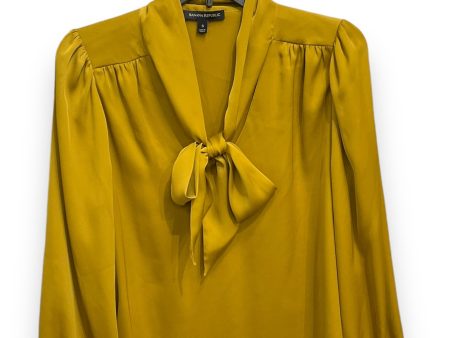 Blouse Long Sleeve By Banana Republic In Yellow, Size: S For Sale