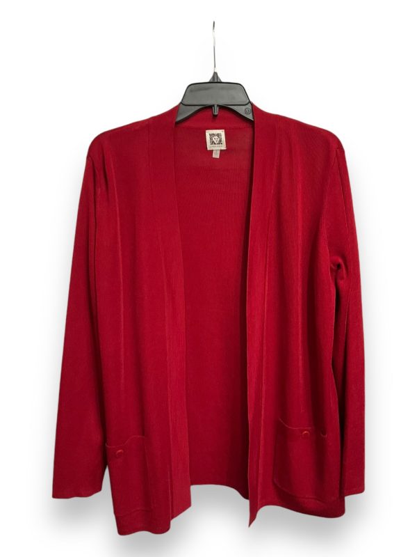 Cardigan By Anne Klein In Red, Size: S Supply